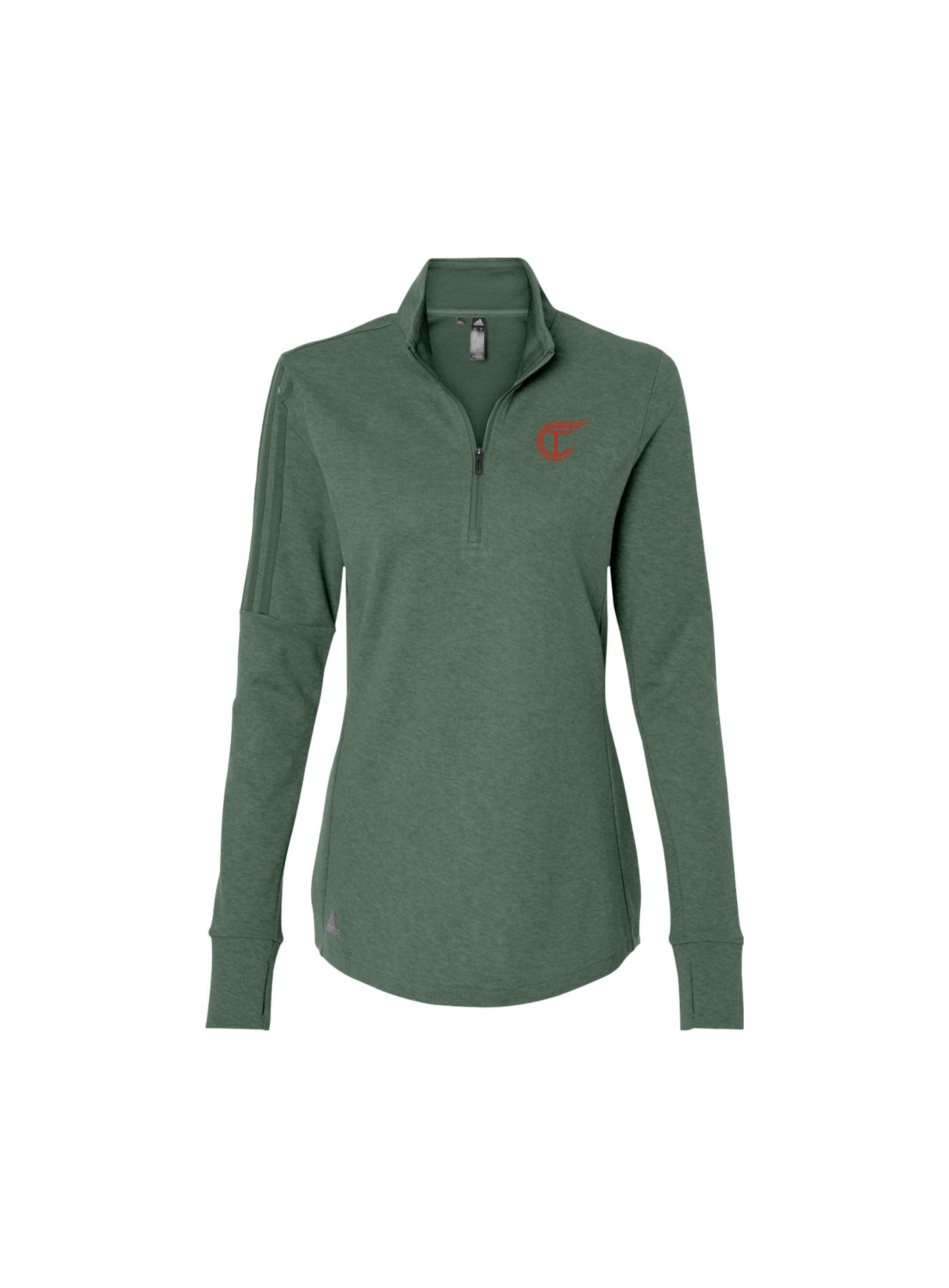 CrossTown Adidas Women's 3-Stripes 1/4-Zip