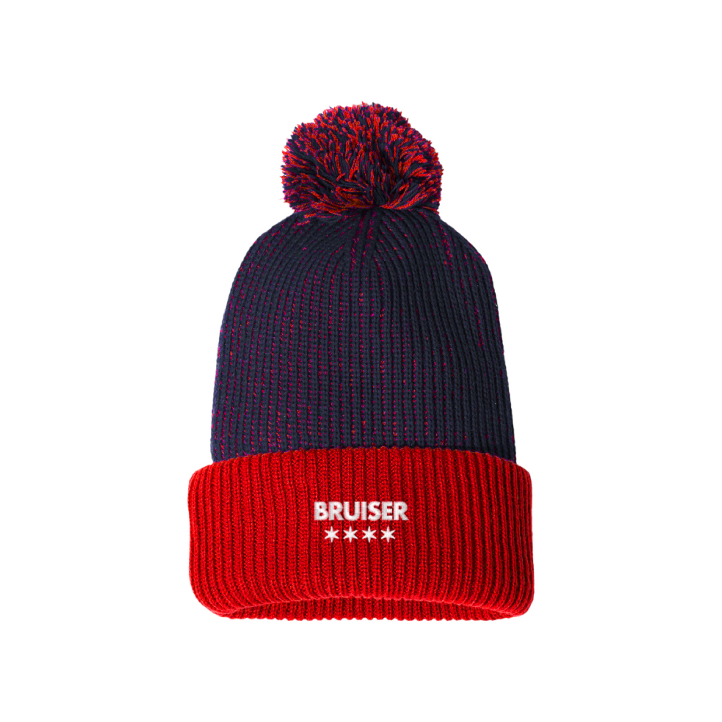 Sportsman 12" Knit Speckled Pom-Pom Beanie (centered)