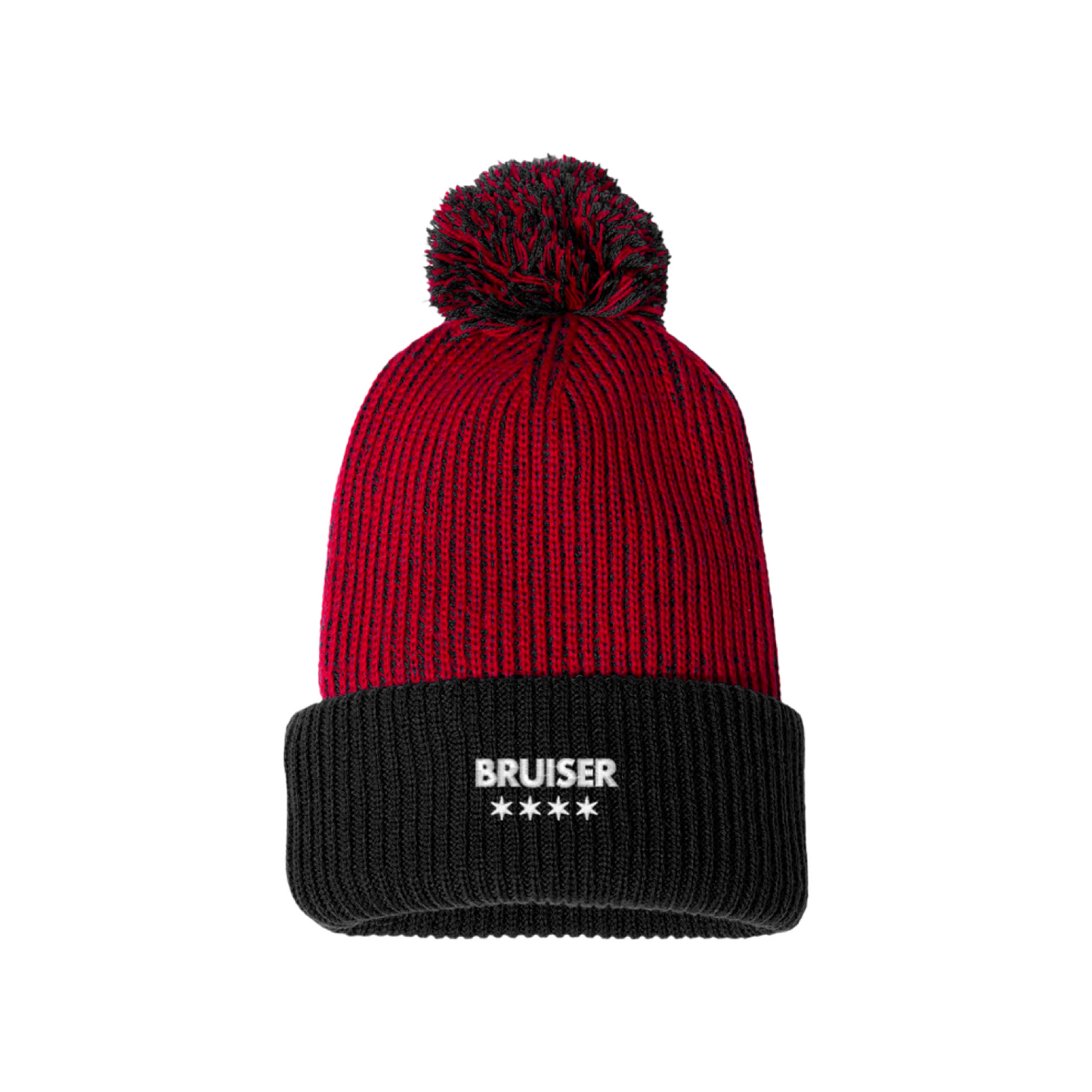 Sportsman 12" Knit Speckled Pom-Pom Beanie (centered)