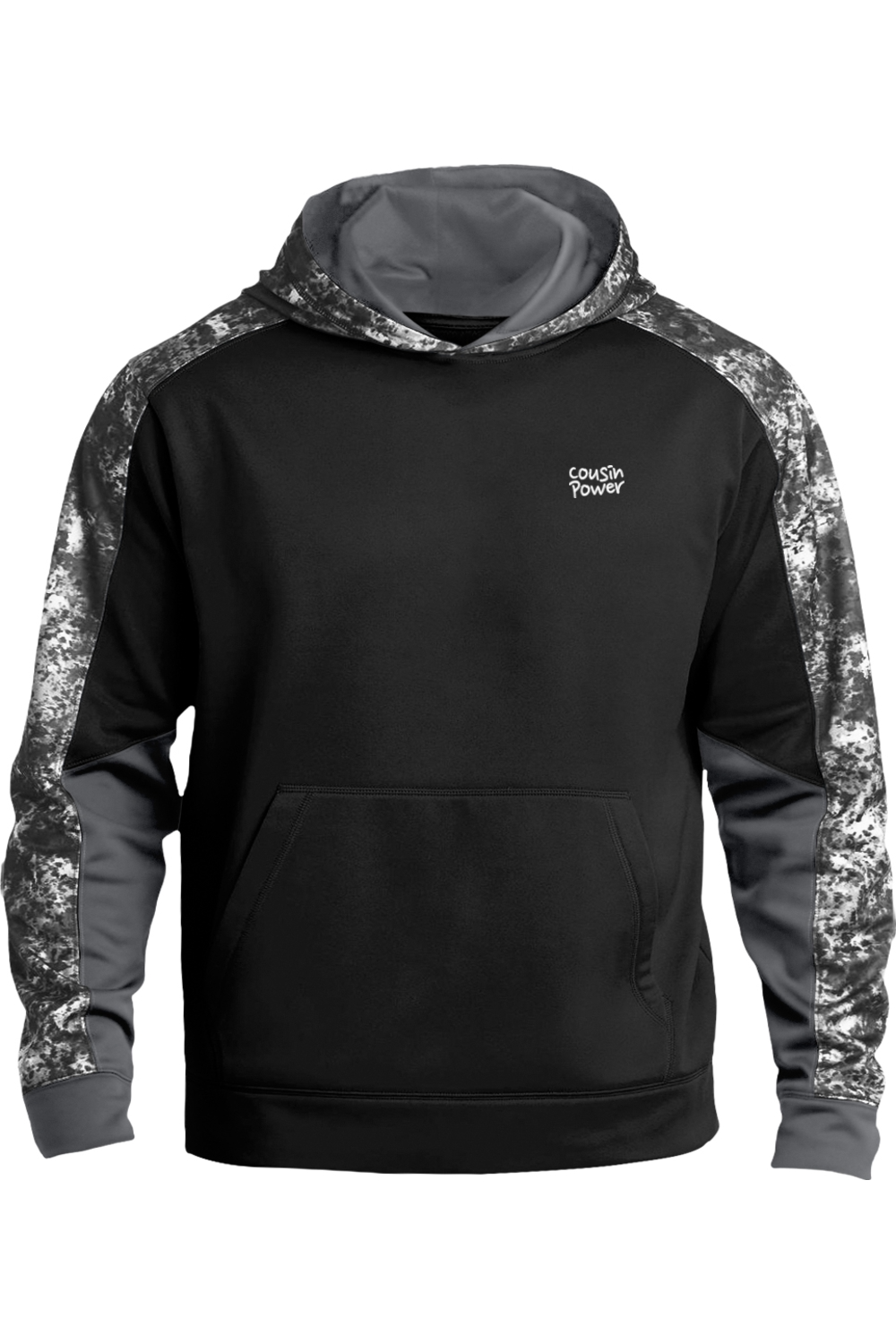 Sport-Tek® Youth Sport-Wick® Mineral Freeze Fleece Colorblock Hooded Pullover