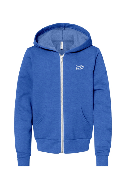 Youth BELLA + CANVAS Sponge Fleece Full-Zip Hoodie