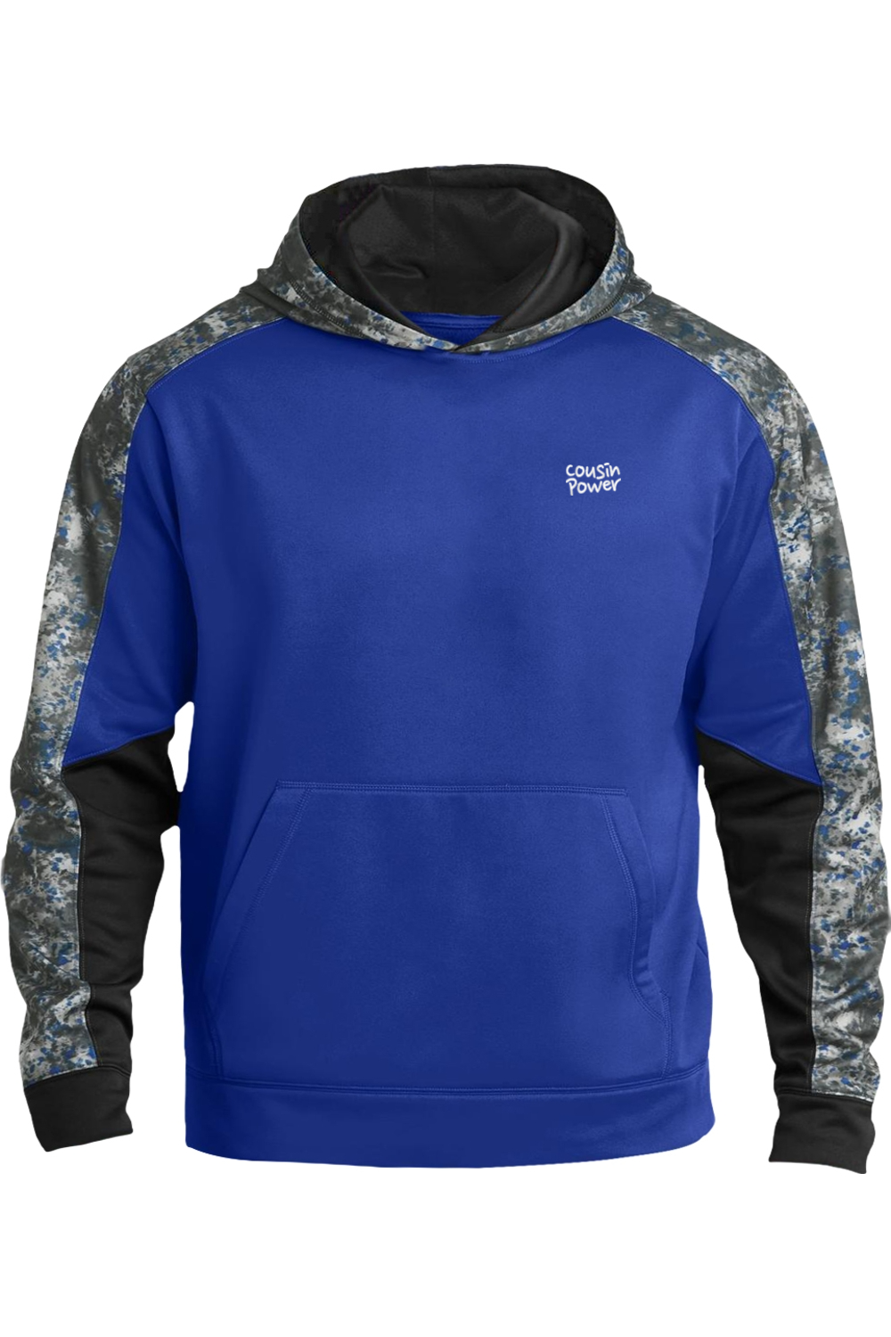 Sport-Tek® Youth Sport-Wick® Mineral Freeze Fleece Colorblock Hooded Pullover